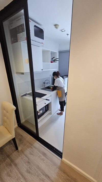 ไนท์บริดจ์ แบริ่ง สุขุมวิท 107 / 🌟 ชั้น 6 | 31 ตร.ม. 🌟 1 ห้องนอน | 1 ห้องน้ำ | ครัวปิด-14