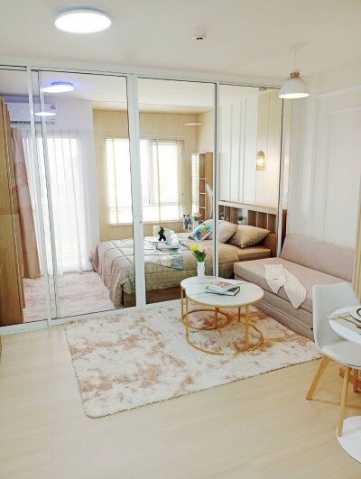 ไอริส แอเวนิว อ่อนนุช – วงแหวน / 🛏 1 ห้องนอน ขนาด 28 ตร.ม. 📍 ชั้น 7 อาคาร 4