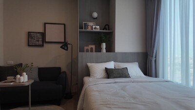 ออริจิ้น ปลั๊ก & เพลย์ นนทบุรี สเตชั่น / 🔸1 ห้องนอน เพดานสูง 2.6 เมตร 🔸ชั้น 11 ตำแหน่ง 35