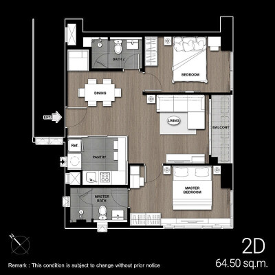 อัปเดตล่าสุด 25/10/67 : เออร์บาโน่ ราชวิถี / 65 ตร.ม.  ชั้น 16