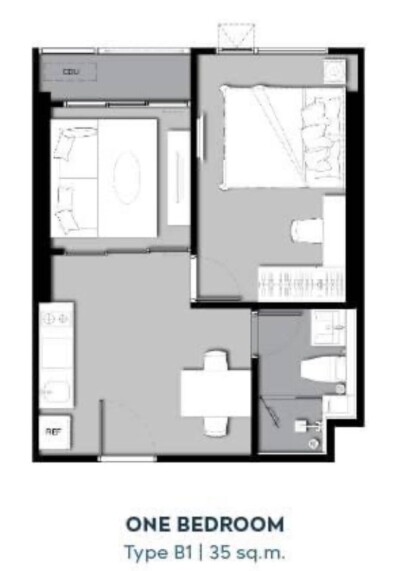 ไลฟ์ แอด ลาดพร้าว 18 / 35.9 ตรม. ชั้น 15 ตึก A