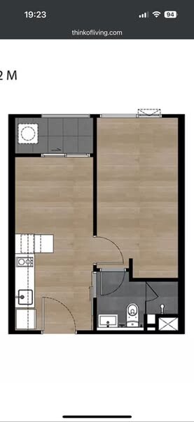 ยูนิโอ เอช ติวานนท์ /  32.5 ตรม. ชั้น 19-10