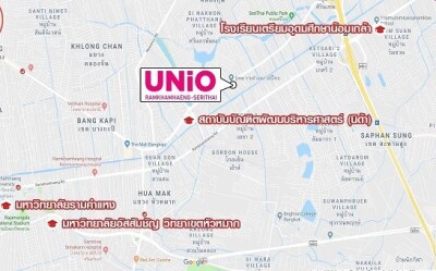 อัปเดตล่าสุด 21/3/68 : ยูนิโอ รามคำแหง - เสรีไทย / 27 ตร.ม. ชั้นที่ 3-13