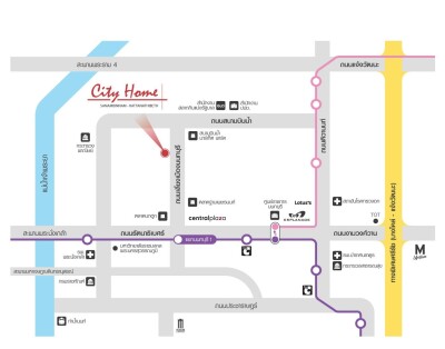 ซิตี้ โฮม รัตนาธิเบศร์ / 44 ตร.ม.  ตึก A ชั้น 15-17