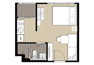 เอลลิโอ เดล มอสส์ พหลโยธิน 34 / 24.7 ตรม. อาคาร C ชั้น 7-8
