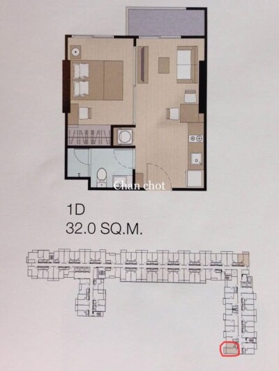เดอะ พาร์คแลนด์ เพชรเกษม – ท่าพระ / 32.19 ตร.ม ชั้น 20