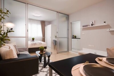 อัปเดตล่าสุด 24/3/68 : ดีคอนโด รามอินทรา / ขนาด 30.06  ตรม. ชั้น 3 ตึก D-2