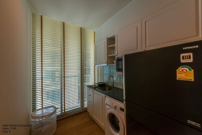 โนเบิล รีโคล สุขุมวิท 19 / ห้องหมายเลข 77/80 ชั้น 9 ขนาดพื้นที่ห้อง 62.22 ตารางเมตร ขนาด 2 ห้องนอน