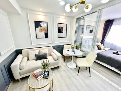 อัพเดตล่าสุด 21/7/2658 : ลุมพินีเซ็นเตอร์ นวมินทร์ (แฮปปี้แลนด์ เฟส 5) / 🌟 1 ห้องนอน 1 ห้องน้ำ 1 ห้องครัว 🌟 อาคาร B ชั-1