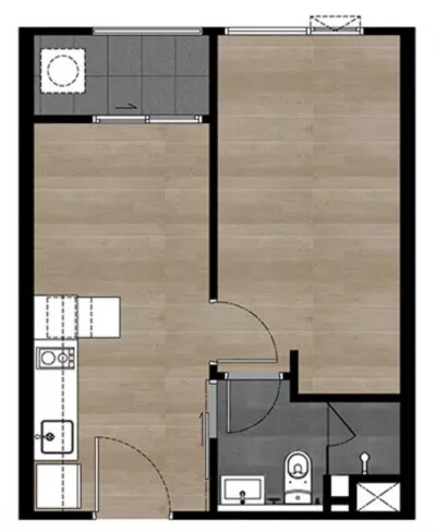 ยูนิโอ เอช ติวานนท์ / 1 ห้องนอน / 1 ห้องนั่งเล่น / 1 ห้องน้ำ  ขนาด 32.3 ตร.ม. ชั้น 19 วิวเมือง-9