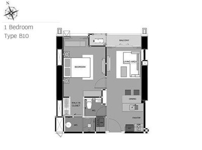 ริธึ่ม พหลฯ - อารีย์ /📐 ขนาด 45 ตร.ม. | ชั้น 22 | ห้องเลขที่ 22B10-7