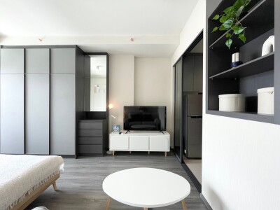 IDEO สุขุมวิท พระราม 4 ชั้น: 12A  ขนาด: 30.17 ตารางเมตร 1 ห้องนอนสตูดิโอ 1 ห้องน้ำ-2