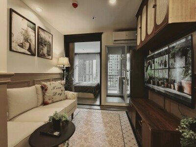 ให้เช่าคอนโด Regent Home Bangna 1 ห้องนอน  ขนาด 28 ตารางเมตร อาคาร D, ชั้น 7, วิวสระว่ายน้ำ ห่างจาก BTS บางนา เพียง 400-4