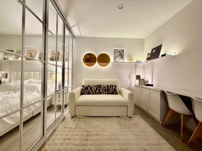 รีเจ้นท์ โฮม บางนา (BTS บางนา 350 ม.) ห้องขนาด  28 ตร.ม. 1 ห้องนอน, 1 ห้องน้ำ, 1 ครัว ชั้น 25-8