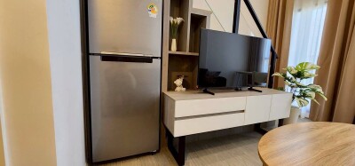 ออริจิ้น ปลั๊กแอนด์เพลย์ รามคำแหง ทริปเปิ้ล สเตชั่น Duplex 2 ชั้น  32 ตร.ม.ชั้น 5 ใกล้  MRT แยกลำสาลีและเดอะมอลล์บางกะปิ-4