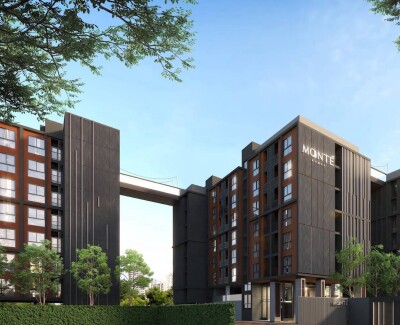 ให้เช่า คอนโด มอนเต้ พระราม 9 / Monte Rama 9 อาคาร C ชั้น 7 ขนาด 22 ตร.ม. 1 ห้องนอน 1 ห้องน้ำ-5