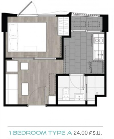 บลู พหลโยธิน 35 / 24 ตร.ม. Low rise ชั้น 3-58