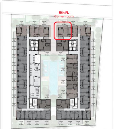 ควินทารา ทรีเฮาส์ สุขุมวิท 42 / - ห้องแบบ 1 Bed Plus 40.38 ใช้สอยคุ้มพื้นที่