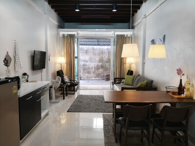 เซ้งทาวเฮ้าส์ตกแต่งครบพร้อมทำ AIRBNB 2 ชั้น 2 ห้องนอน 1 ห้องน้ำ เดิน 4 นาทีถึง BTS กรุงธนบุรี