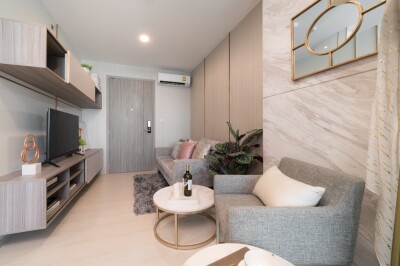 ไนท์บริดจ์ พหลโยธิน - อินเตอร์เชนจ์ / ตึก A ชั้น 4 ขนาด 29 ตรม. อยู่ชั้นเดียวกับส่วนกลาง สระว่ายน้ำ ฟิตเนส-2