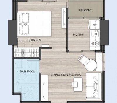 อัปเดตล่าสุด 4/3/68 : สกายไลน์ รัตนาธิเบศร์ /   ขนาด 32 ตรม.