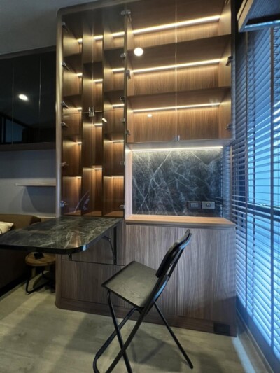 ดิ ออริจิ้น ปลั๊ก แอนด์ เพลย์ รามอินทรา / ห้องแบบ Simplex  ขนาด 33.33 ตร.ม (ขนาดใหญ่สุดชั้นละ1ห้อง)