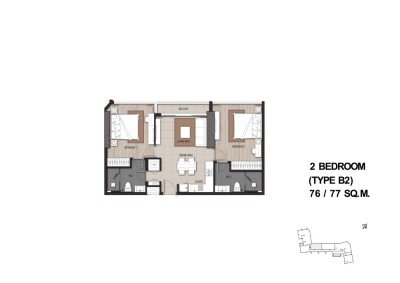 แม่น้ำ เรสซิเดนท์ / 45 ตร.ม. *