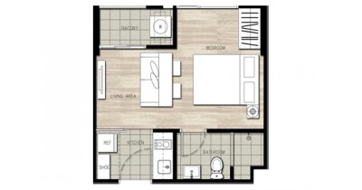 เดอะ เบส พระราม 9 - รามคำแหง /25.5 ตรม.  ชั้น 32