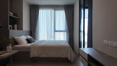 ออริจิ้น ปลั๊ก & เพลย์ นนทบุรี สเตชั่น / 🔸1 ห้องนอน เพดานสูง 2.6 เมตร 🔸ชั้น 11 ตำแหน่ง 35