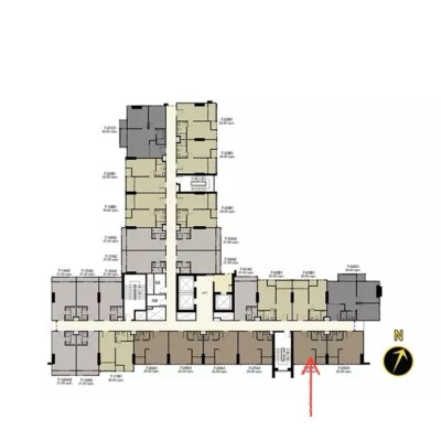 ไอดีโอ โมบิ วงศ์สว่าง อินเตอร์เชนจ์ / 1 ห้องน้ำ ขนาด 24.04 ตร.ม ชั้น 18 ทิศใต้ วิวรถไฟฟ้า