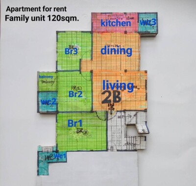 TR.COURT" 3 ห้องนอน 3 ห้องน้ำ, 120 ตร.ม., ชั้น 2