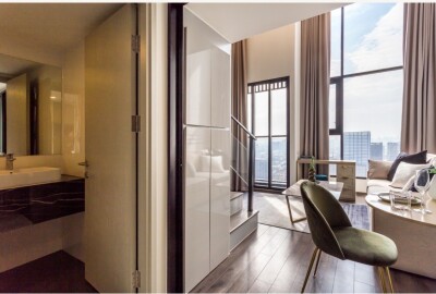 ไนท์บริดจ์ สเปซ รัชโยธิน / ห้อง ดูเพล็กซ์ ขนาด 38 ✔ ชั้น 32 ✔1Bed1Bath duplex-8