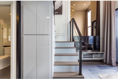 ไนท์บริดจ์ สเปซ รัชโยธิน / ห้อง ดูเพล็กซ์ ขนาด 38 ✔ ชั้น 32 ✔1Bed1Bath duplex-9